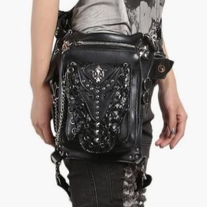 Gothic Biker Steampunk Leg Waist Saddle Bag